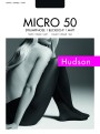 Gładkie kryjące rajstopy Micro 50 firmy Hudson, czarne, rozm. L