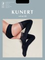 Kryjące pończochy samonośne z wyrafinowaną koronką Velvet 80 marki Kunert, czarne, rozm. S