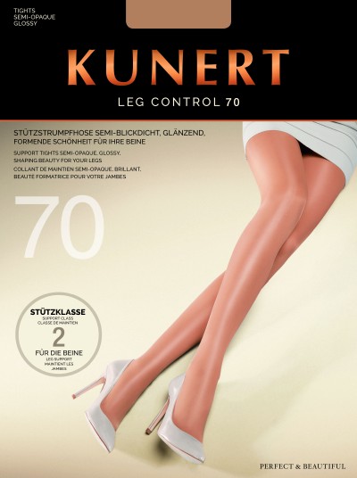 Rajstopy relaksuj&#261;ce ze stopniowanym uciskiem Leg Control 70 marki Kunert, teint, rozm. L