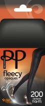 Niezwykle miękkie i ciepłe rajstopy z polarem Fleecy marki Pretty Polly, czarne, rozm. S/M