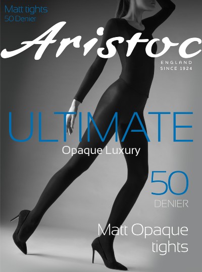 Kryjące, matowe rajstopy Ultimate Matt Opaque marki Aristoc, czarne, rozm. XL Kryjące, matowe rajstopy Ultimate Matt Opaque marki Aristoc, czarne, rozm. XL