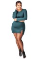 Cienkie rajstopy w kropki w rozmiarach plus size 20 DEN marki Giulia, czarne, rozm. XXL