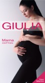 Miękkie, kryjące rajstopy dla kobiet w ciąży Mama Cotton marki Giulia, czarne, rozm. S