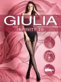 Klasyczne, gładkie rajstopy Infinity 20 marki Giulia, caramel, rozm. XL