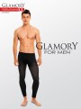 Męskie legginsy w dużych rozmiarach Thermoman 100 DEN firmy Glamory, czarne, rozm. 52-54