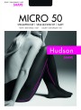 Kryjące rajstopy lekko modelujące sylwetkę Micro 50 Light Shape marki Hudson, antracytowe, rozm. S
