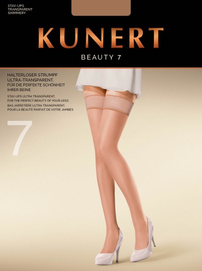 Ultralekkie po&#324;czochy samono&#347;ne w stylu nude-look Beauty 7 marki Kunert