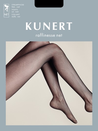 Klasyczne rajstopy kaberetki Raffinesse Net marki Kunert, czarne, rozm. XL