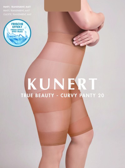 Majtki dla kobiet o pe&#322;nych kszta&#322;tach Curvy 20 True Beauty marki Kunert, cieliste, rozm. 4XL