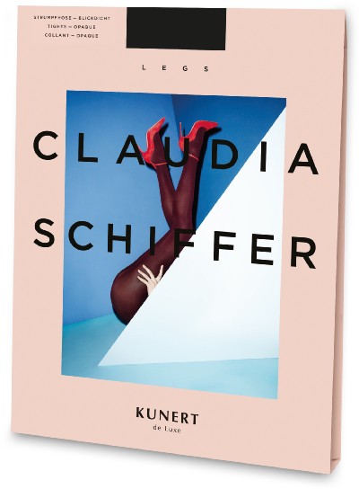 Kunert Claudia Schiffer Legs No. 5 - Kryj&#261;ce matowe rajstopy w modnych kolorach, szare, rozm. S