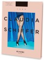Kunert Claudia Schiffer Legs Style No. 3 - Rajstopy kabaretki ze wzorem imitującym pończochy, czarne, rozm. L