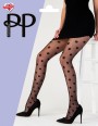 Stylowe rajstopy ze wzorem w grochy Sheer Spot Tights marki Pretty Polly, czarne